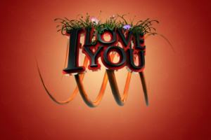 I Love You 3D8778011874 300x200 - I Love You 3D - Words, Love